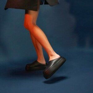 PALOMA BARCELÓ Women's Daga Platform Clogs Fashion Luxury Black Size 39